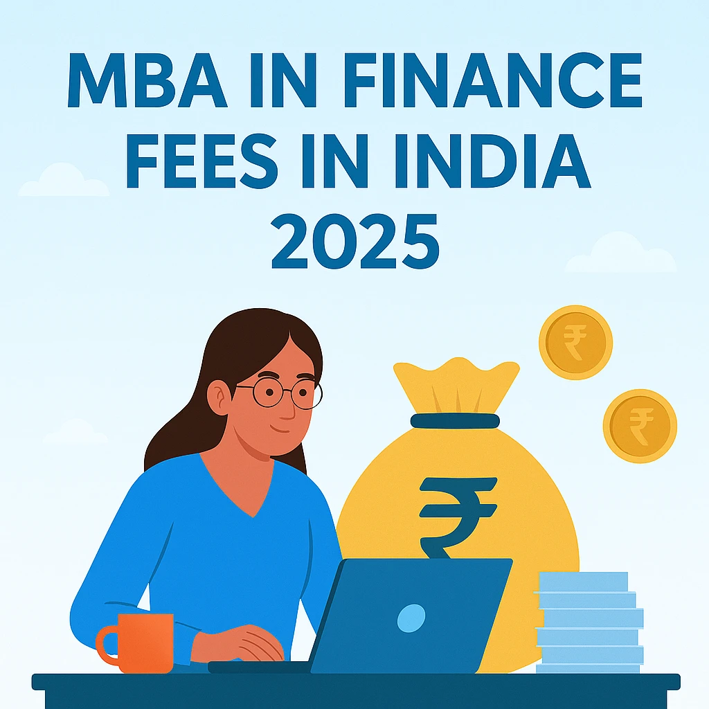Woman checking MBA in Finance fees in India 2025