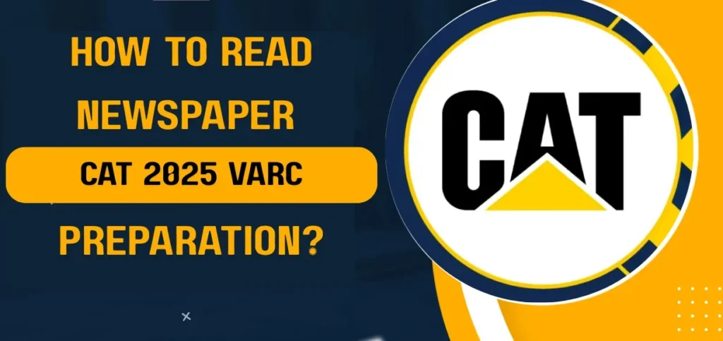 Student learning how to read newspaper for CAT VARC