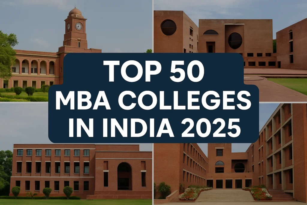 Top 50 MBA colleges India 2025