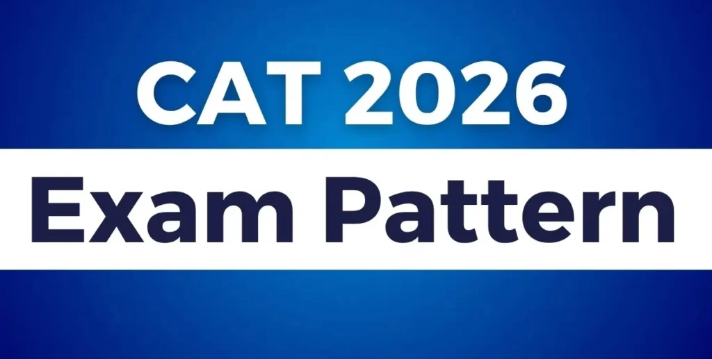 CAT exam pattern 2026 banner