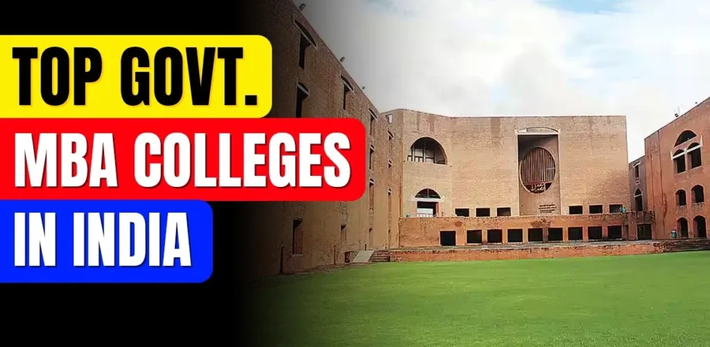 Government MBA colleges in India 2025